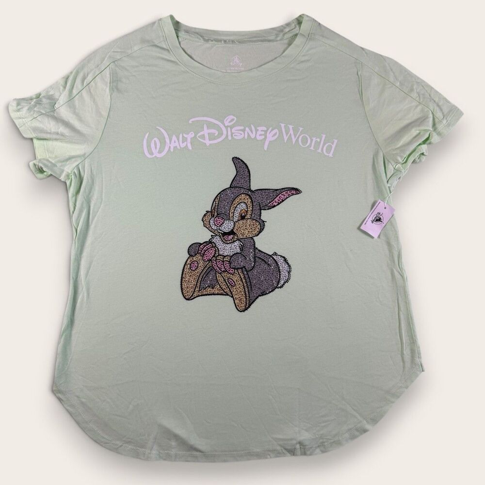 Disney Walt Disney World Thumper Rhinestone T-Shirt Mint XL NWT